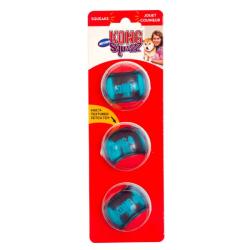 KONG Squeezz Action Ball – Holdbare bolde i TPR, perfekte til leg