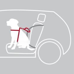 Trixie sikkerhedssele til bilen med polstring sikrer komfort 