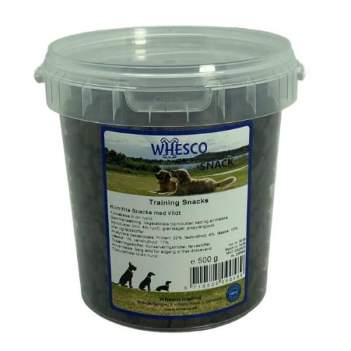 Wesco kornfri snacks med vildt – bløde træningsgodbidder