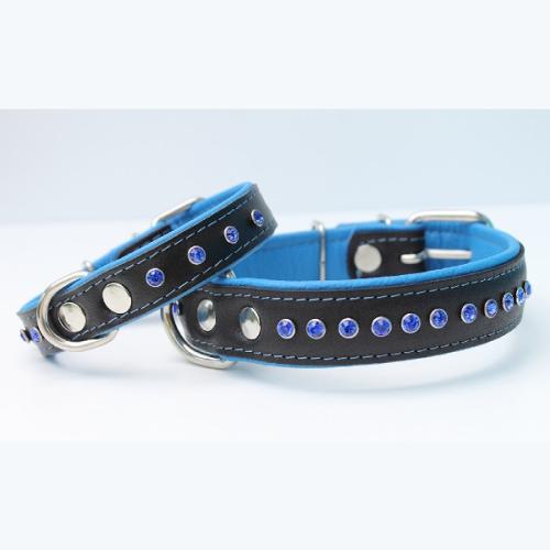 Luksuriøst hundehalsbånd i blødt læder med stærkt spænde og eksklusivt design