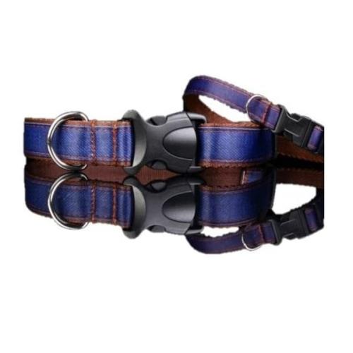 Dog and Jeans halsbånd – Slidstærkt og stilfuldt i mørkeblå denim