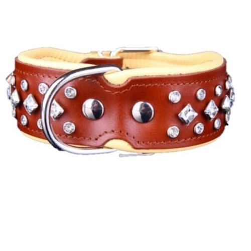 Håndlavet læderhalsbånd – luksus og komfort til din hund