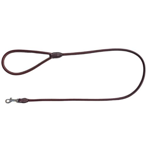 KW Walker læderline – Rundsyet læder med elegante hvide stikninger