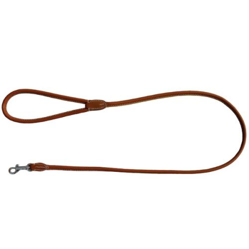 KW Walker læderline – Rundsyet læder med elegante hvide stikninger.