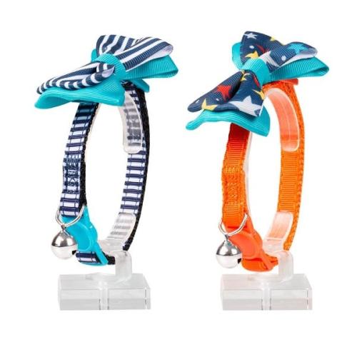 Komfortabelt kattehalsbånd med justerbar pasform og sikkerhedsdesignet lukning.