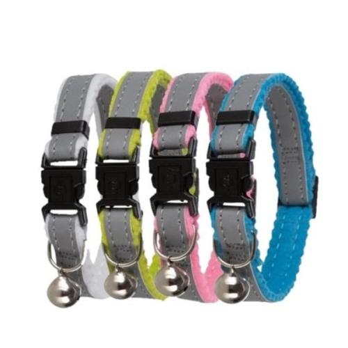 Trixie refleks kattehalsbånd med justerbar pasform og klokke.