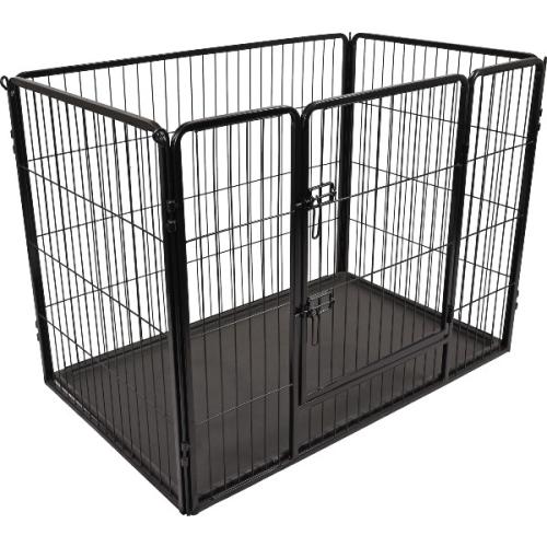 Stabil hvalpegård i metal med dør til hvalpe og små hunde