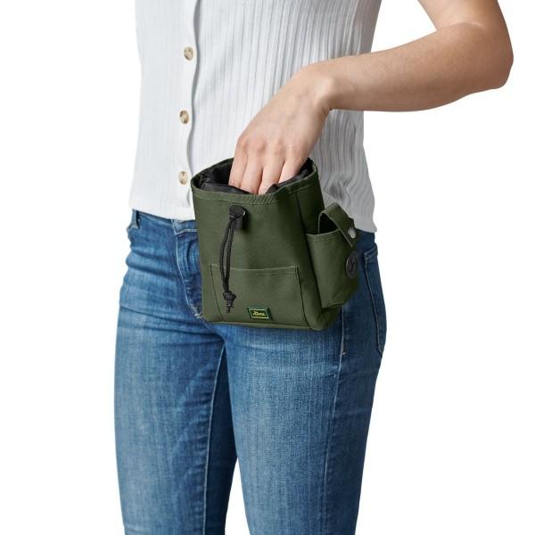 Grøn Hunter snacktaske med sikker lukning