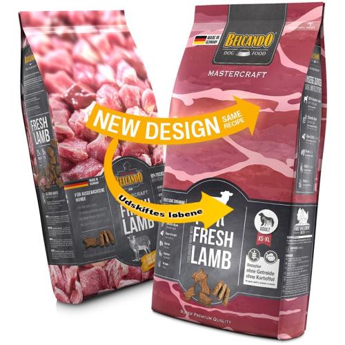 Lækkert foder med 80% frisk lam og ingen kødmel