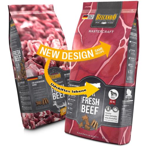 Hundefoder Fyldt med frisk oksekød – ingen kødmel her