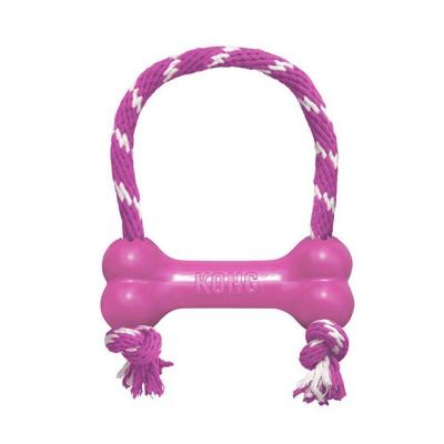 KONG Puppy Goodie Bone – lindrer hvalpetænder og giver sjov leg