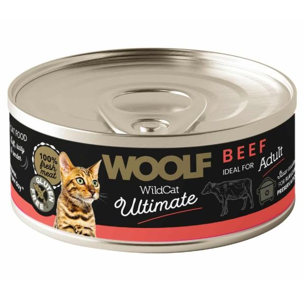 Woolf WildCat Ultimate med oksekød – fyldt med smag