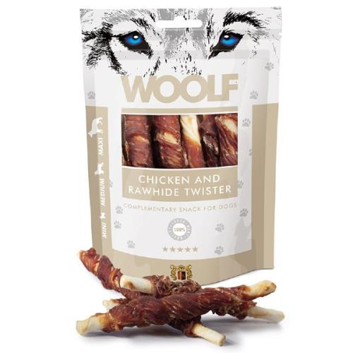 WOOLF Chicken & Rawhide Twister. Godbidder Til din hund