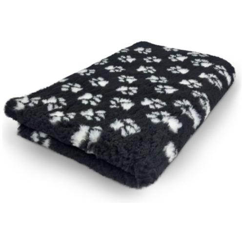 Sort Vet Bed Non-Slip – Blødt & Skridsikkert Hundetæppe 75x100cm