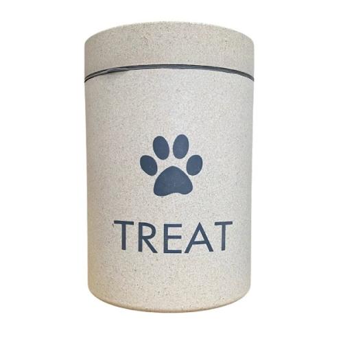 Flot snackboks til hundegodbidder i hvidt design