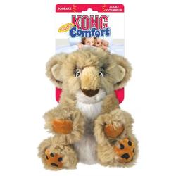 KONG Comfort Kiddos Lion Large – Blød bamse med aftagelig squeaker