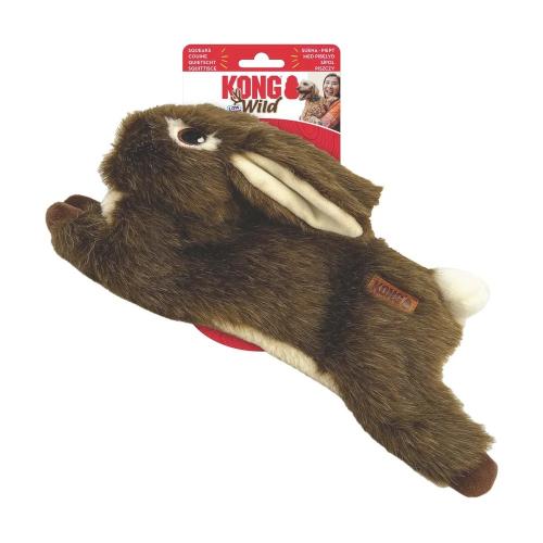 Kong Wild Low Stuff Rabbit naturtro hundelegetøj