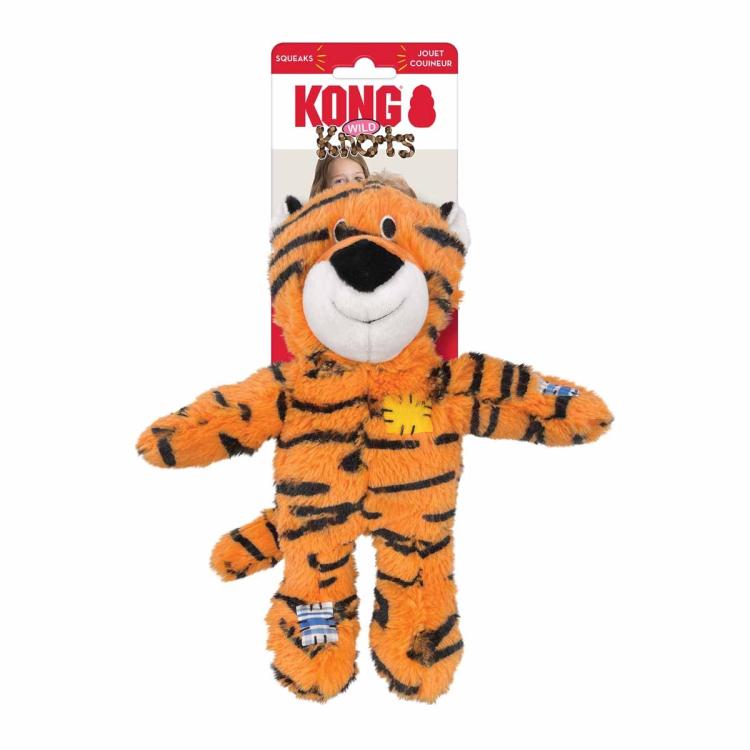 Kong Wild Knots Tiger M/L blødt hundelegetøj