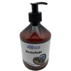 Whesco Hestefedt tilskudsfoder i flaske med doseringspumpe