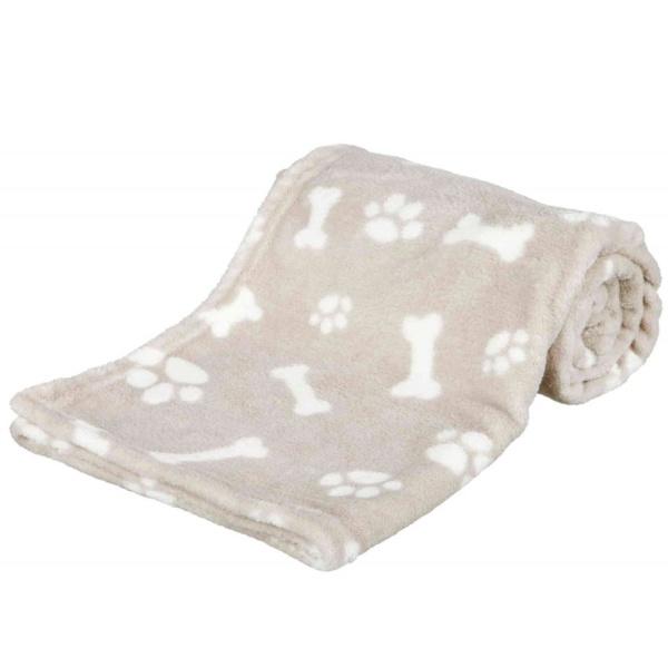 Kenny Tæppe small cm i beige med kødben og poter – til kæledyr