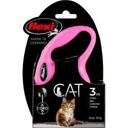 Flexi New Classic CAT rulleline i pink med 3 meter snor