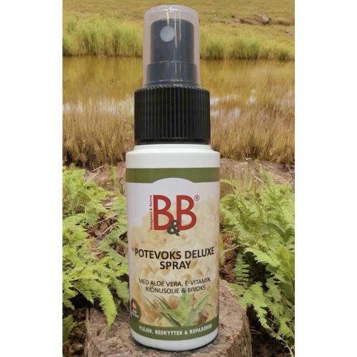 Spray til hundepoter med aloe vera bivoks og ricinusolie i praktisk flaske