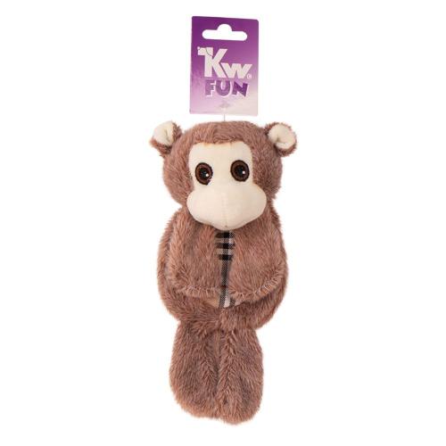 KW Fun Udsultet Abe hundelegetøj med blødt plysdesign