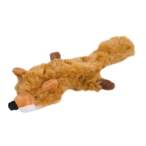 KW Fun ræv uden fyld ruskelegetøj med piv i blødt plys