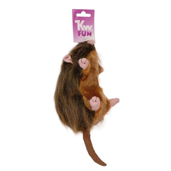 KW Fun rotte stor ruskelegetøj med piv i blødt plys