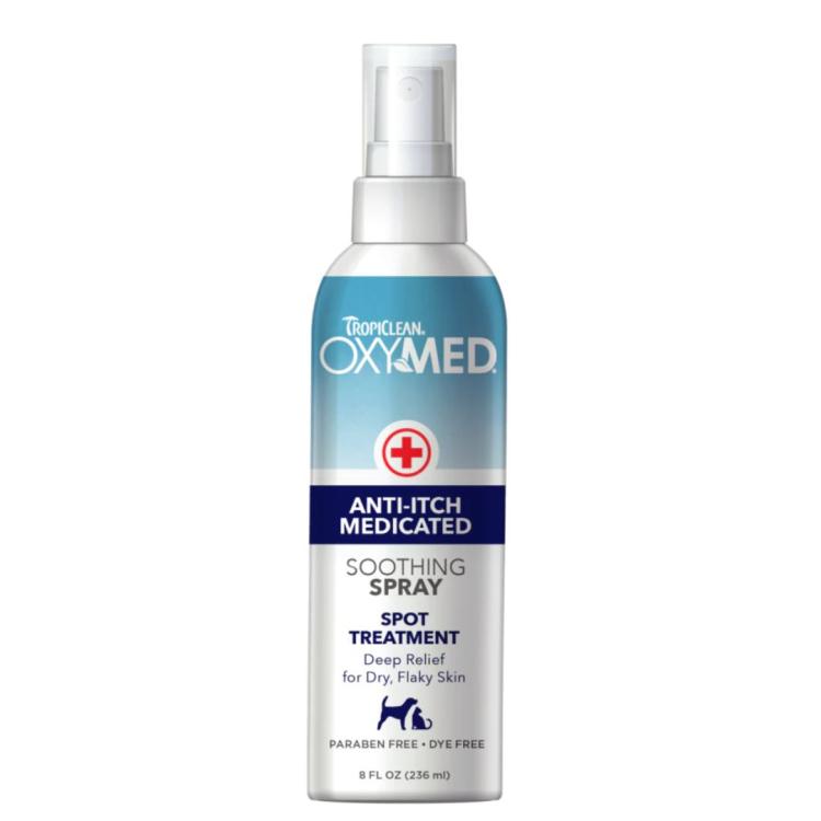 TropiClean OxyMed anti-itch spray til hunde mod kløe
