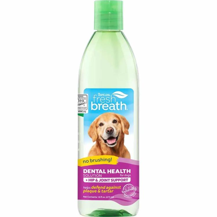 TropiClean Oral Care vandtilsætning til friskere ånde hos hunde