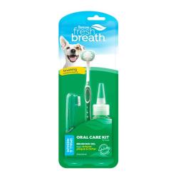 TropiClean Fresh Breath Oral Care Kit til små og mellemstore hunde