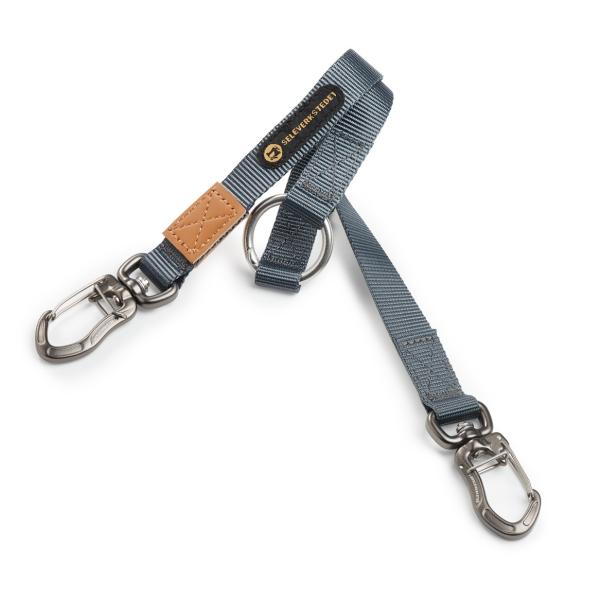 Tvillingeline med twist lock karabinhager til hundesnor
