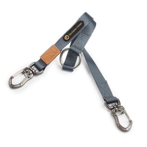 Tvillingeline med twist lock karabinhager til hundesnor