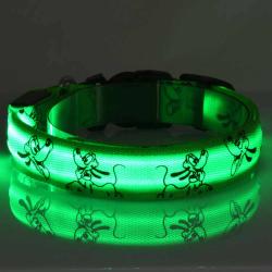 Pluto Lyshalsbånd – Hold din hund synlig og beskyttet i mørket!