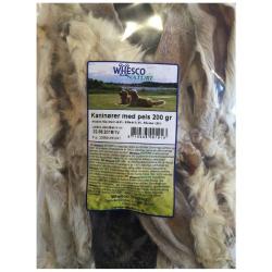 Kaninører med pels 200 gr