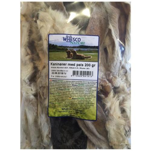 Kaninører med pels 200 gr