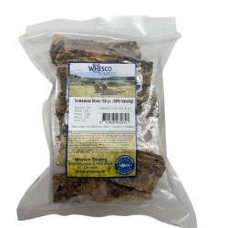 sprøde torskeskind sticks til hunde fra Whesco 100% naturlig snack