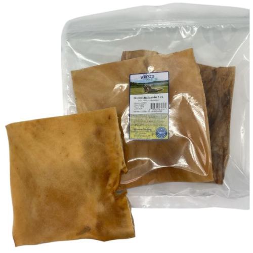 Whesco oksehovedhuds plader naturlig tyggegodbid til hund 2 stk