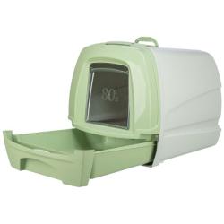 kattetoilet med skuffe og låg