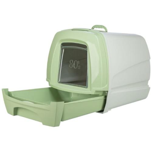 kattetoilet med skuffe og låg