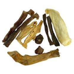 Naturlig Favorit Mix Ged godbid med forskellige tyggeben og snacks til hunde fra EU