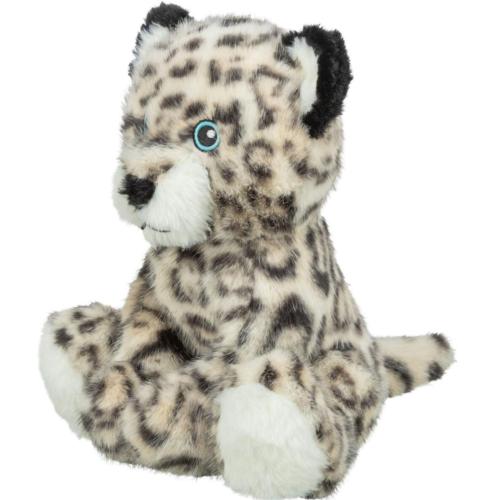 Blød leopard bamse til hund med squeaker