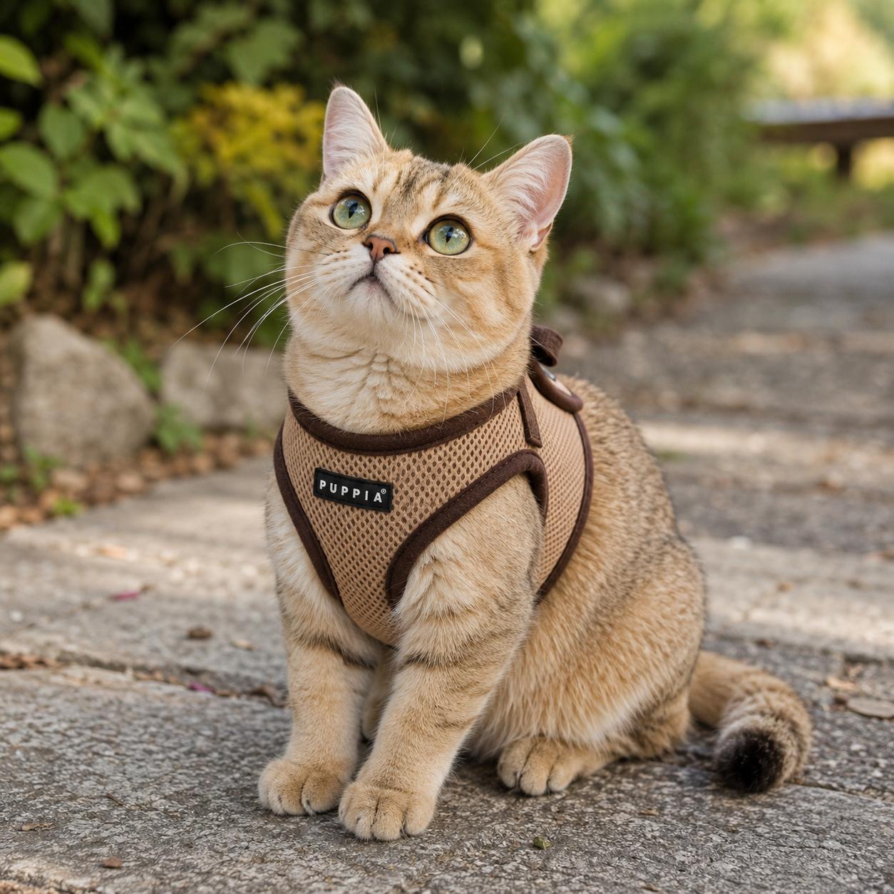 Step-in sele til kat med kliklås