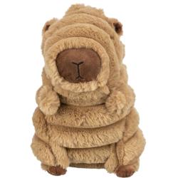 Plys hundebamse formet som capybara