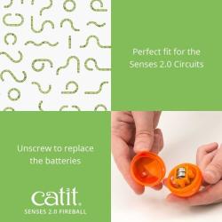 LED-legetøjsbold til Catit Senses Circuit