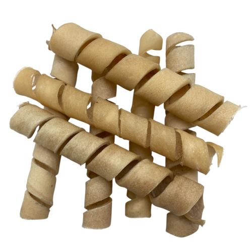 Whesco Oksehovedhud Spiral 200 g naturlig snack produceret i EU