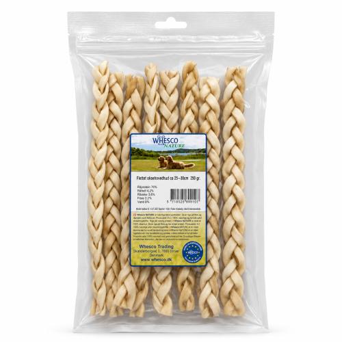 Lang flettet tyggesnack fra Whesco Nature