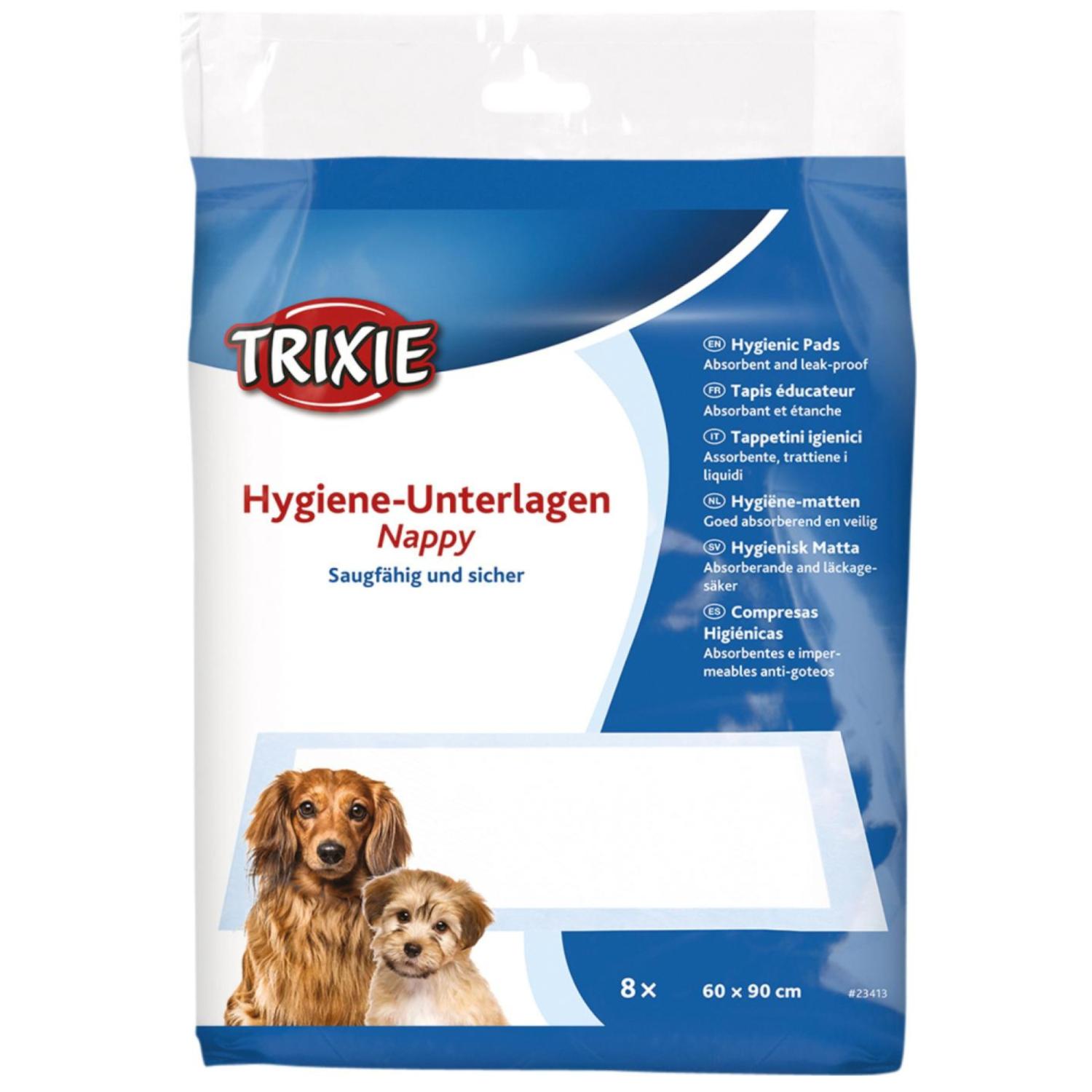Pakke med 8 tisseunderlag – 60x90 cm til hvalpe, katte og inkontinens