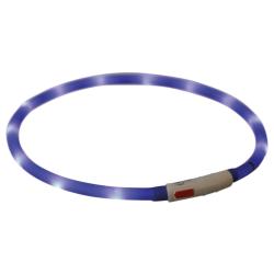 Trixie USB Flash lysring blå 70 cm